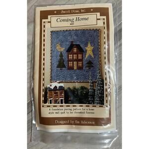 NEW 1998 Sweet Peas Quilting Pattern 605 Coming Home Wall  Quilt Vintage 13924